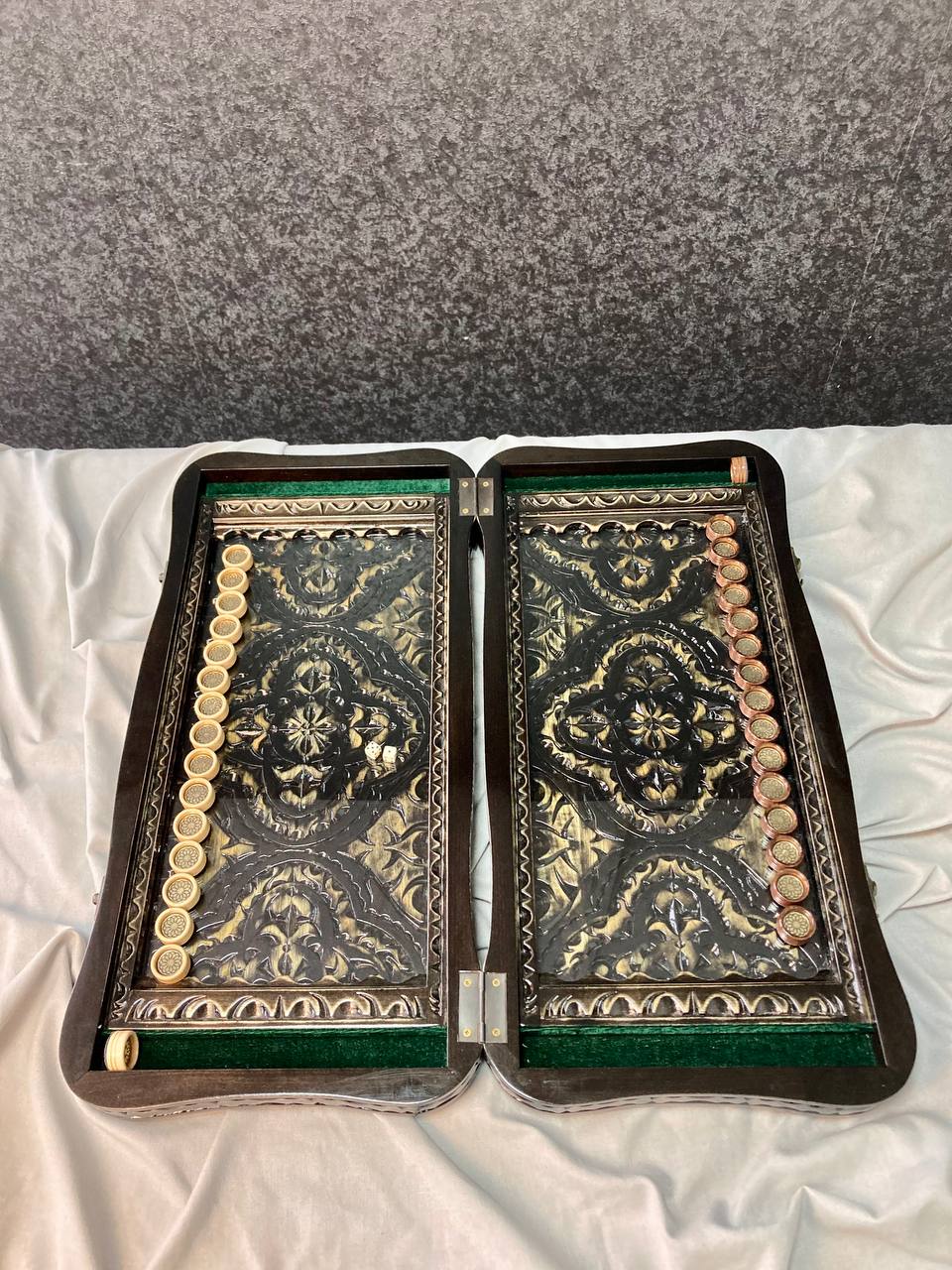 Exquisite 3D Carved Wooden backgammon Set | Artisan Crafted with Free Delivery