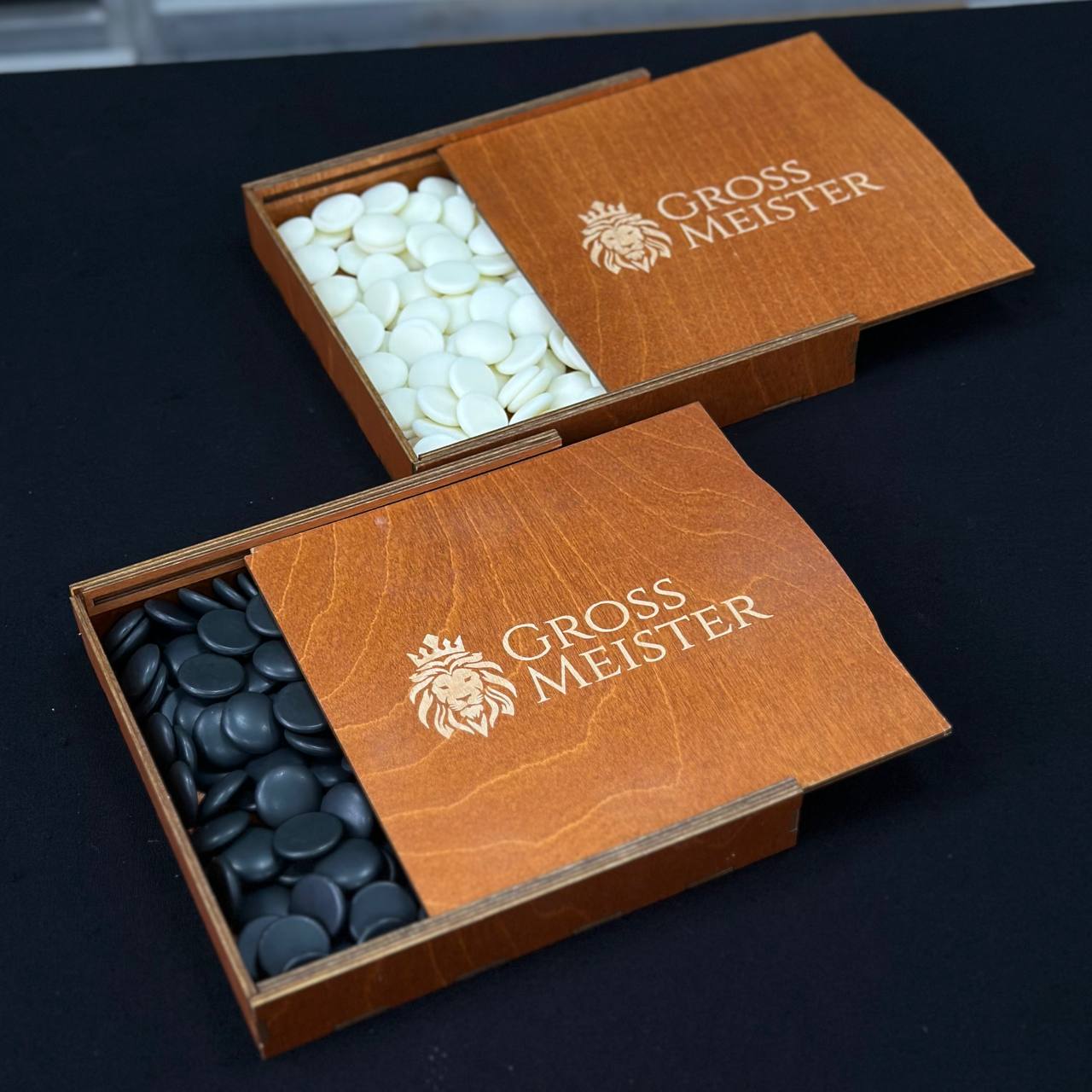 Handmade Go Game Set 24*24cm with Worldwide Delivery, Unusual game. Gift-ready