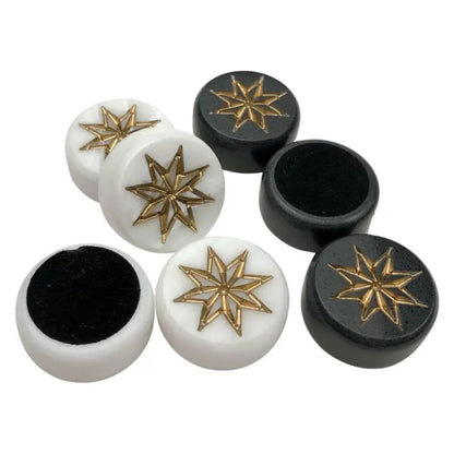 Set of acrylic stone checkers "Star", 27 mm, art. 802912