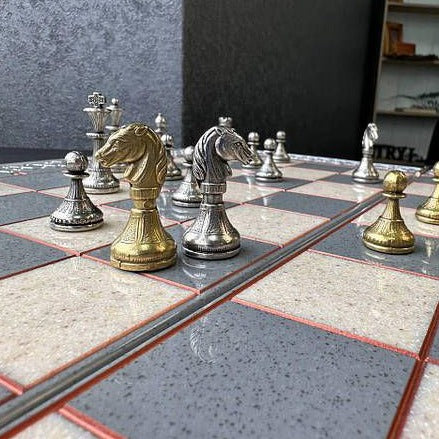 Handcrafted stylized chess pieces for your game. Gift-ready and Worldwide delivery