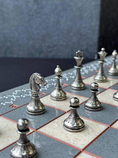 Handcrafted stylized chess pieces for your game. Gift-ready and Worldwide delivery