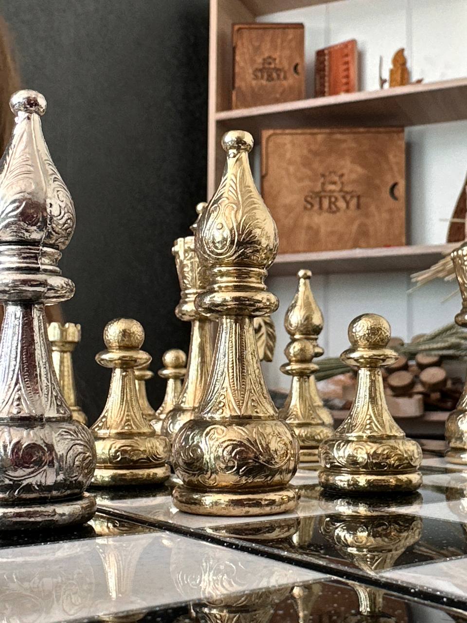 Set of chess pieces, chessmen,  chess pieces, large pieces