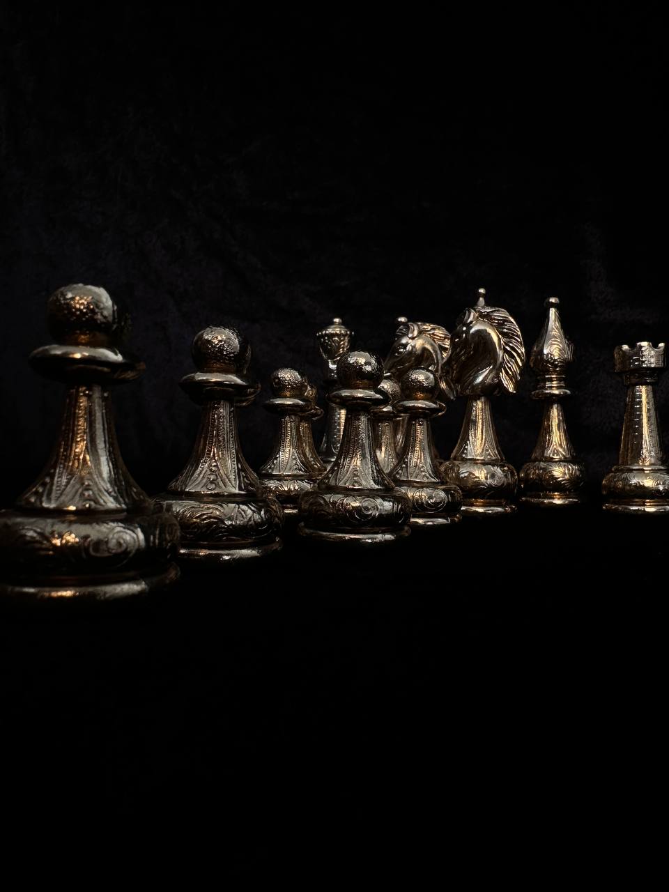 Set of chess pieces, chessmen,  chess pieces, large pieces