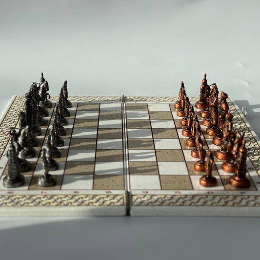 Luxury white acrylic stone chess and checkers set, stone chess board, limited, chess set