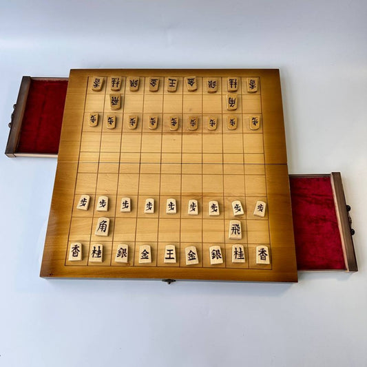 Shogi Board game, Japanese chess, unusual gift for couple, wooden board game, intelligent gift
