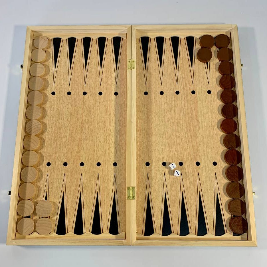 Chess, checkers, backgammon board 3in1 gift for lovers of strategies