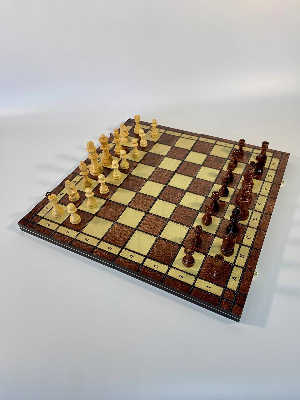 Chess, checkers, backgammon board 3in1 gift for lovers of strategies