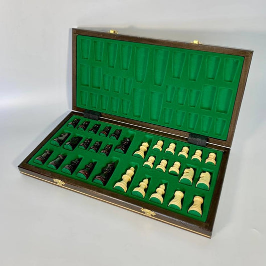 Chess set board, classic wooden chess set, compact sized chess set, gift for dad, gift for couple limited