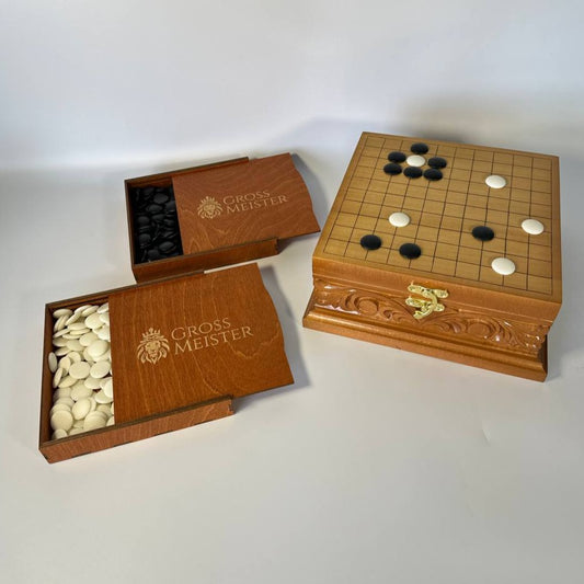 Go game board (ancient Chinese strategy game), unusual gift for children, unique board games