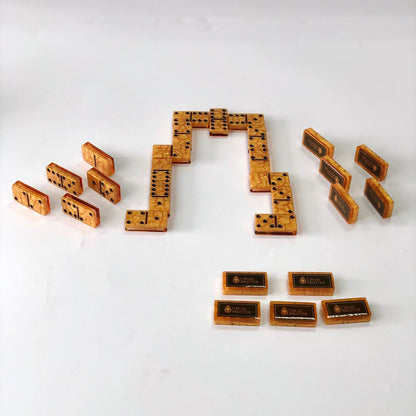 Dominoes Set Handmade Epoxy resin 48*24*11mm  in box. Gift-ready and Customized