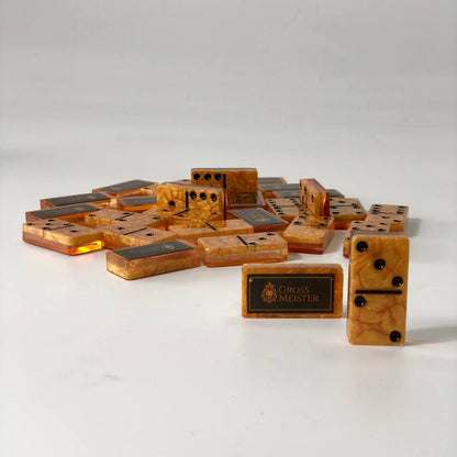 Dominoes Set Handmade Epoxy resin 48*24*11mm  in box. Gift-ready and Customized