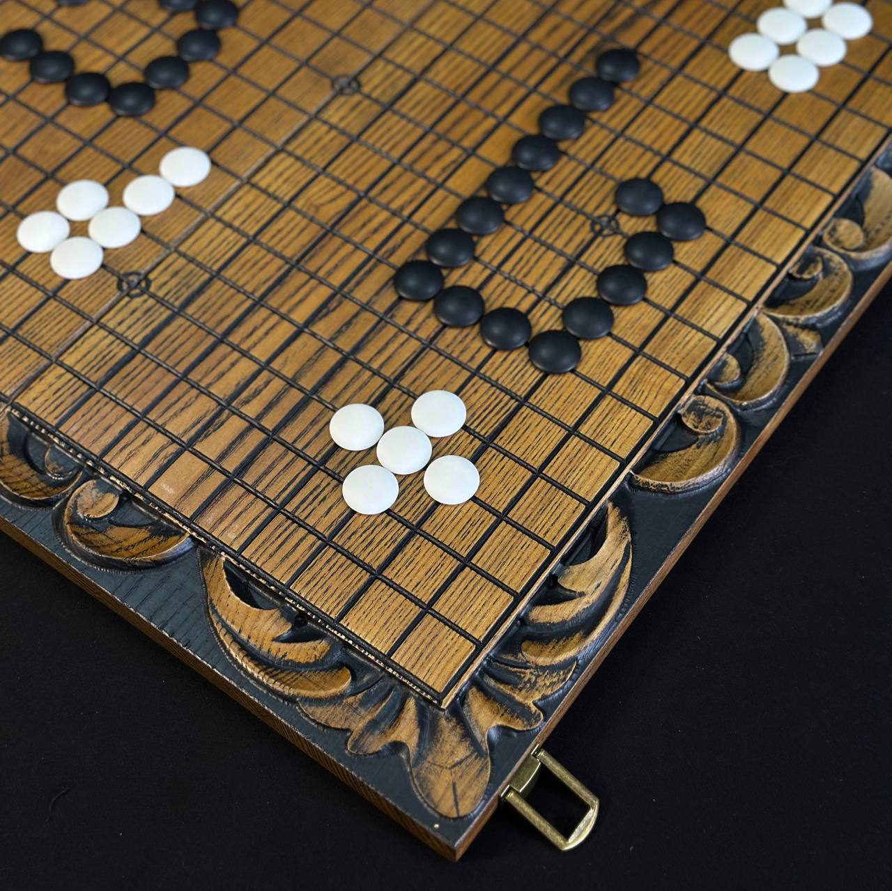 Go game board Handcraft (ancient Chinese strategy game), Unusual board game. Gift-ready