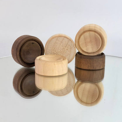 Set of wooden checkers pieces "Classic" 26mm, wooden chips for Backgammon and Checkers Game