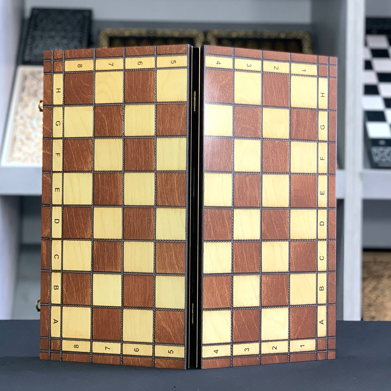 Magnetic Wooden Chess Set 39*39cm: A Perfect Fusion of Classic and Modern. Gift-ready