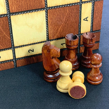 Magnetic Wooden Chess Set 39*39cm: A Perfect Fusion of Classic and Modern. Gift-ready