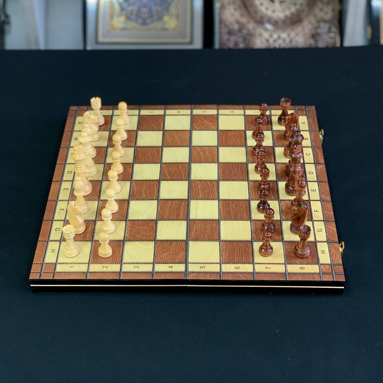 Magnetic Wooden Chess Set 39*39cm: A Perfect Fusion of Classic and Modern. Gift-ready