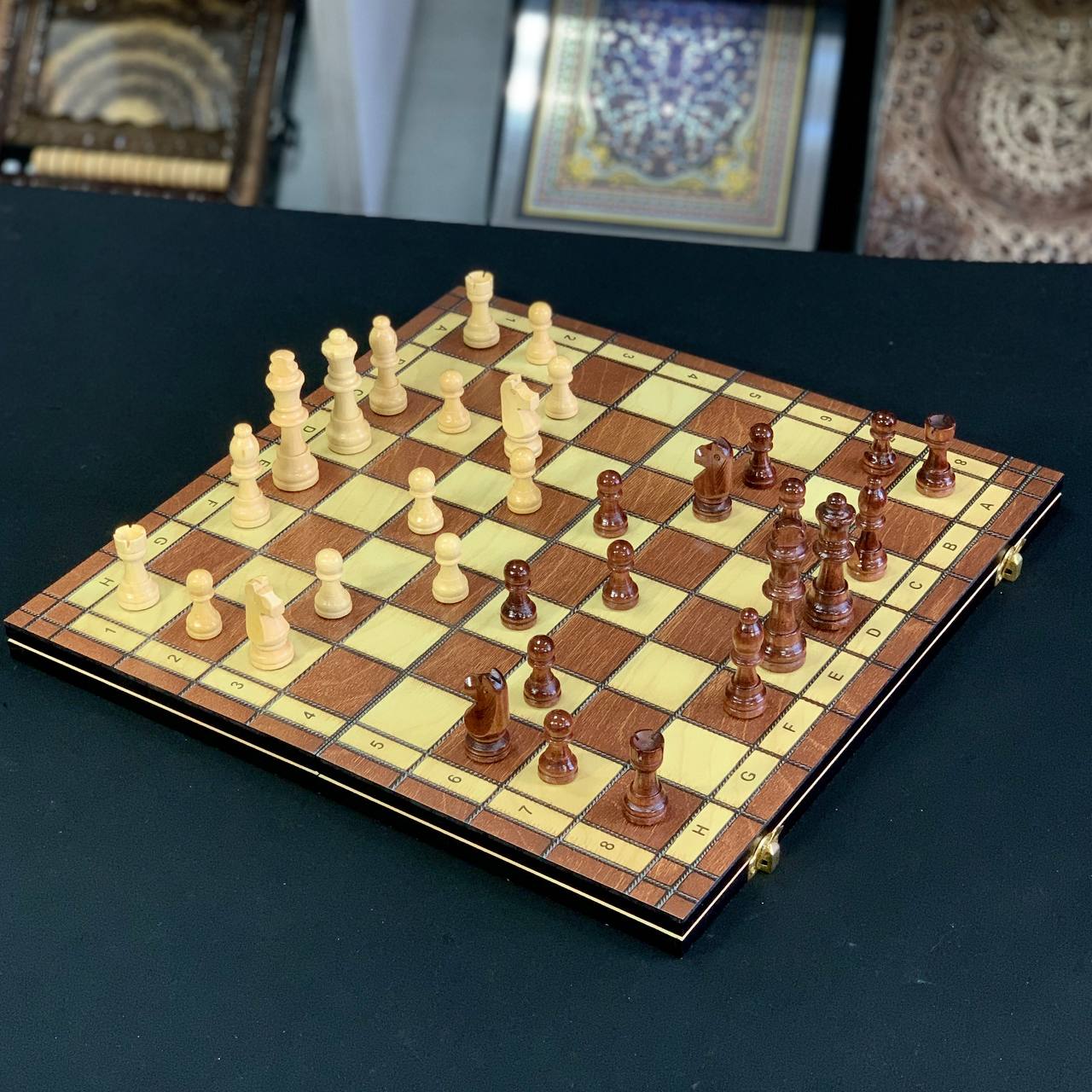 Magnetic Wooden Chess Set 39*39cm: A Perfect Fusion of Classic and Modern. Gift-ready