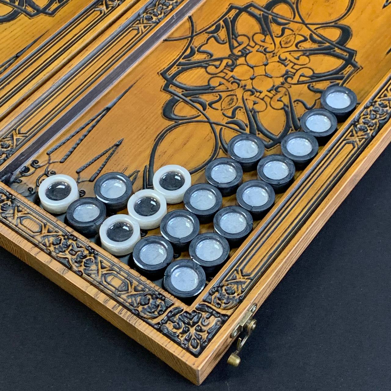 Backgammon de madera "Dragón", 64×31×8cm, art.190169 