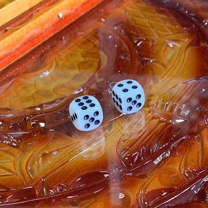 Exquisite Hand-Carved Wooden Backgammon with Glass Board 58*28*10 cm, Customized, Gift-ready