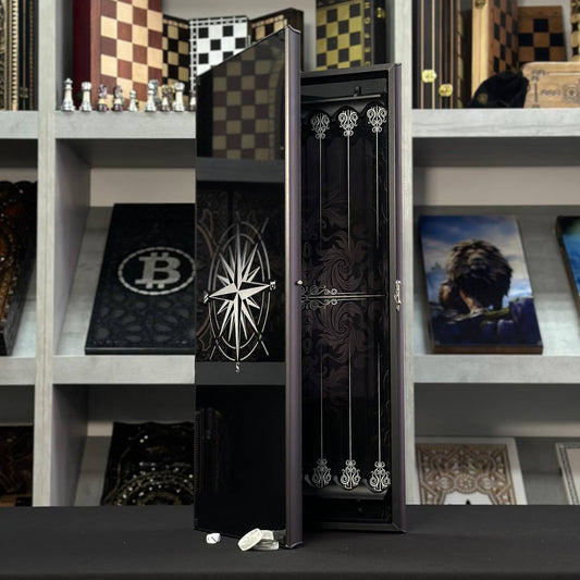 Luxurious Handmade Glass Backgammon Set 61*27cm. Customized, Gift ready