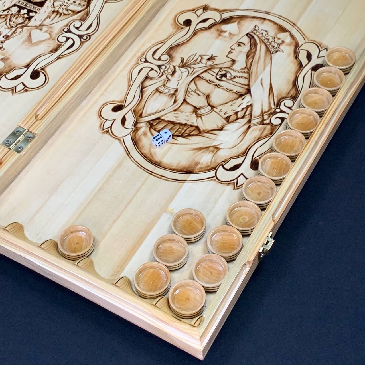 Exclusive Hand-Carved Wooden backgammon with Glass Board – Luxurious Unique Gift-ready