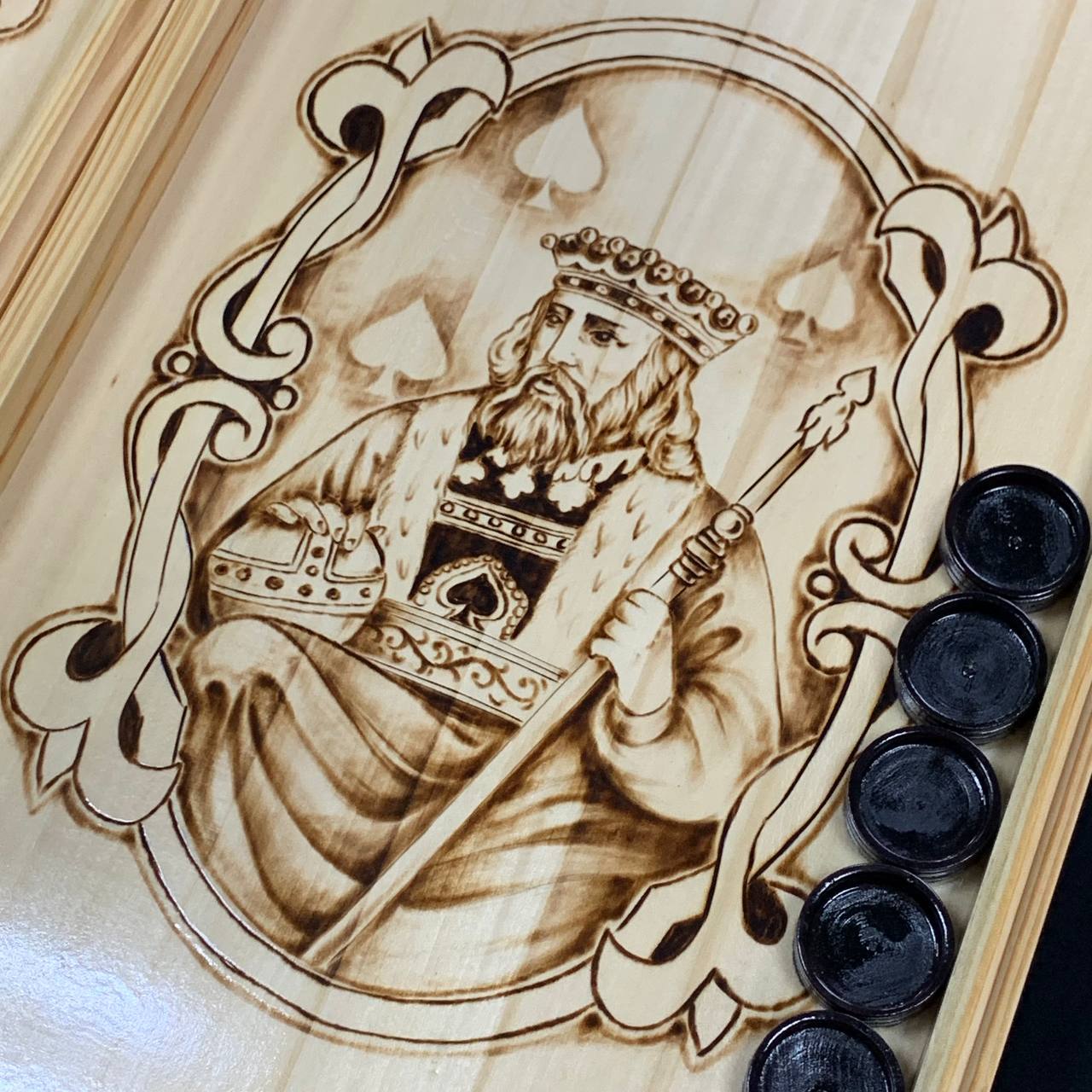 Exclusive Hand-Carved Wooden backgammon with Glass Board – Luxurious and Unique Gift-ready