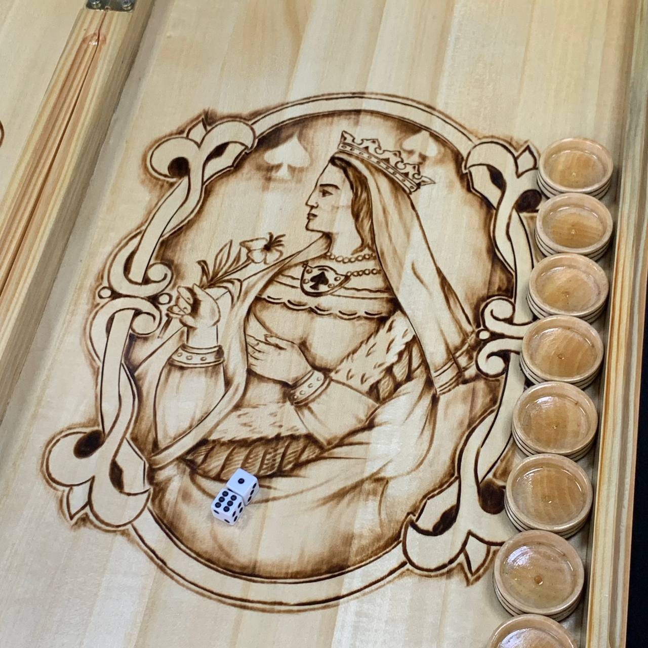 Exclusive Hand-Carved Wooden backgammon with Glass Board – Luxurious and Unique Gift-ready