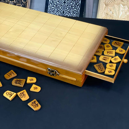 Shogi Board game, Japanese chess, unusual gift for couple, wooden board game, intelligent gift