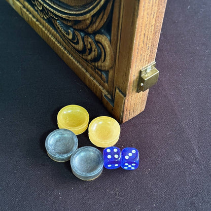 Exclusive Wooden Backgammon "The Compass". Customize and Gift-ready