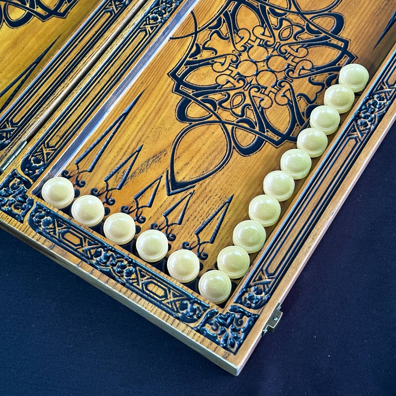 Exclusive Wooden Backgammon "The Compass". Customize and Gift-ready