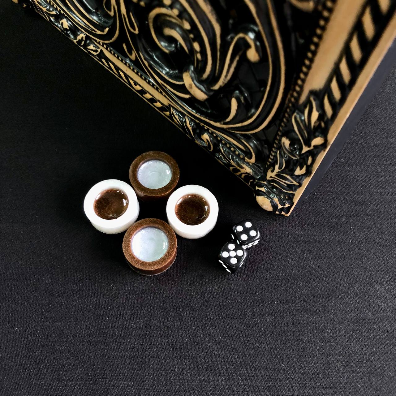 Backgammon-Set aus Holz, Brettspiel, Sternzeichen Schütze, 50 x 23 cm. Als Geschenk geeignet.