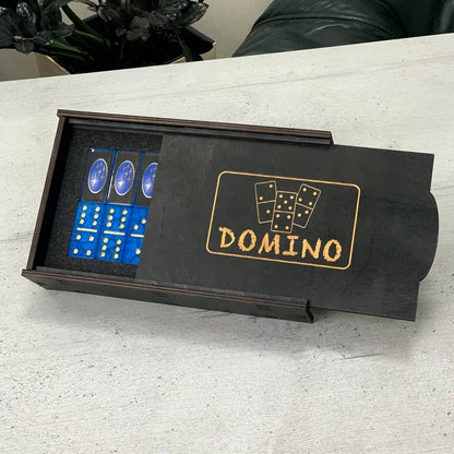 Dominoes Set Handmade Epoxy resin Car Brand 47*24*10mm in box. Gift-ready and Customized