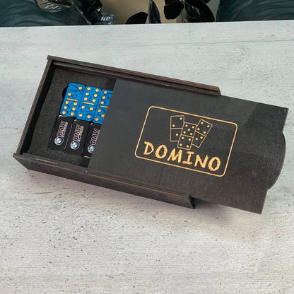 Dominoes Set Handmade Epoxy resin Car Brand 47*24*10mm in box. Gift-ready and Customized