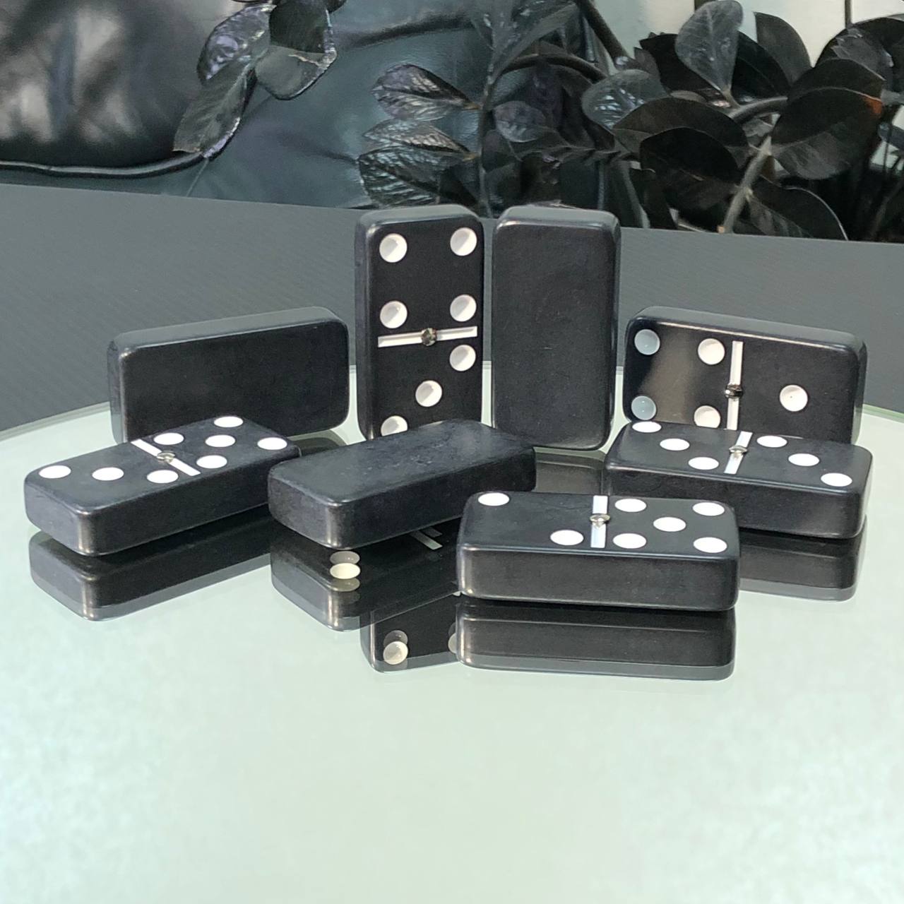 Black Dominoes set 53*24mm in Storage box, Premium quality, Gift-ready