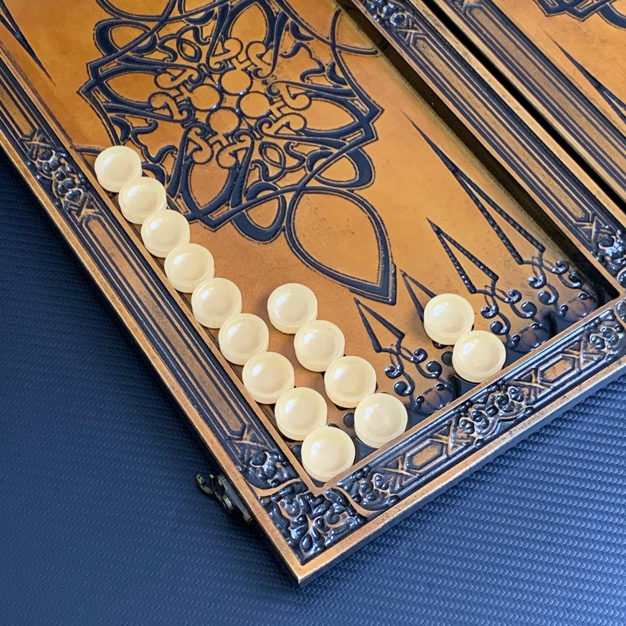 Plateau de backgammon en bois de prestige fait à la main, 48 x 23 cm, fabriqué en tilleul de haute qualité, prêt à offrir