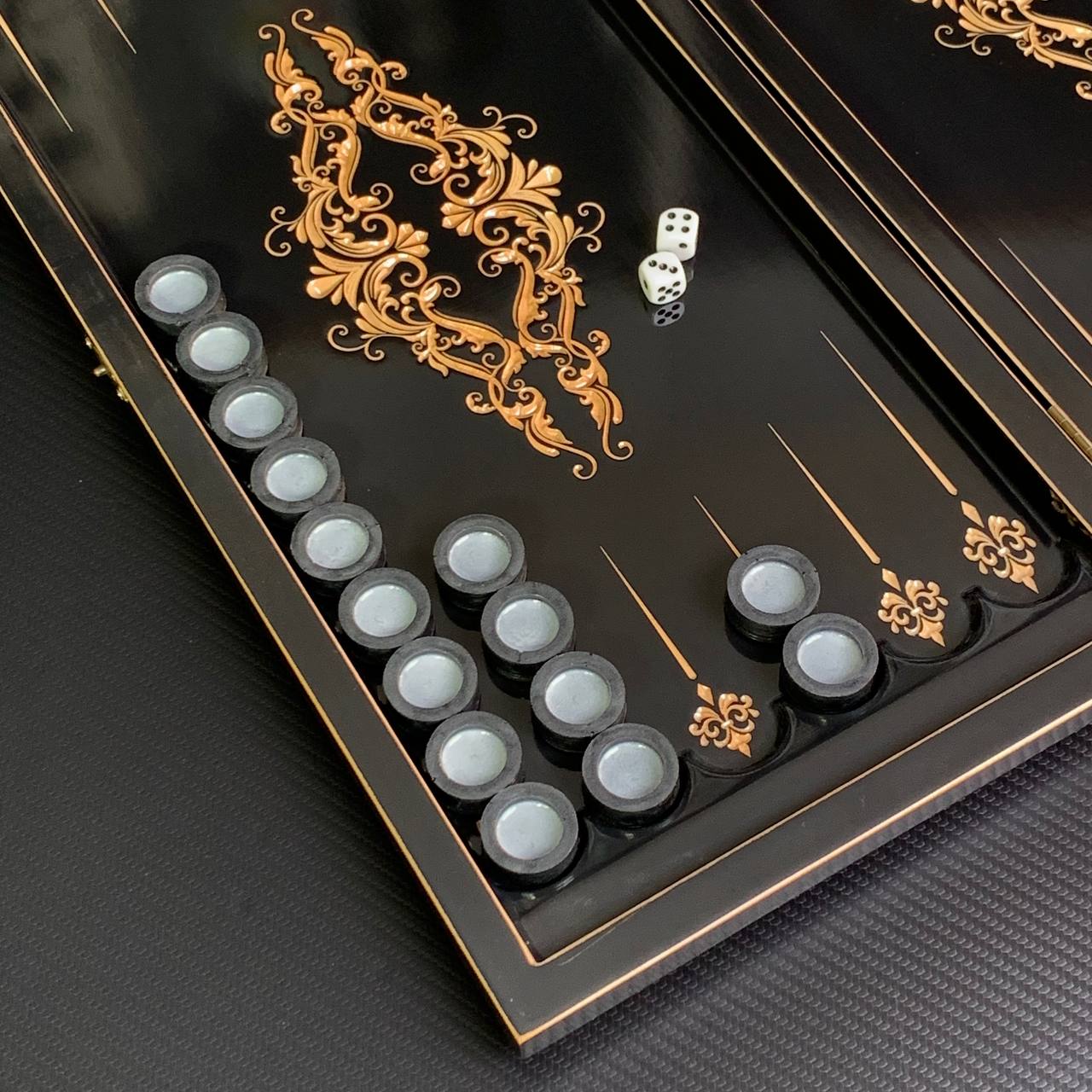 Backgammon-Set aus Holz, 50×23 cm, schönes klassisches Design, als Geschenk geeignet