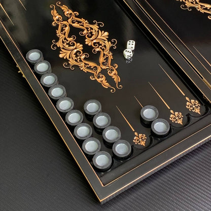 Backgammon-Set aus Holz, 50×23 cm, schönes klassisches Design, als Geschenk geeignet