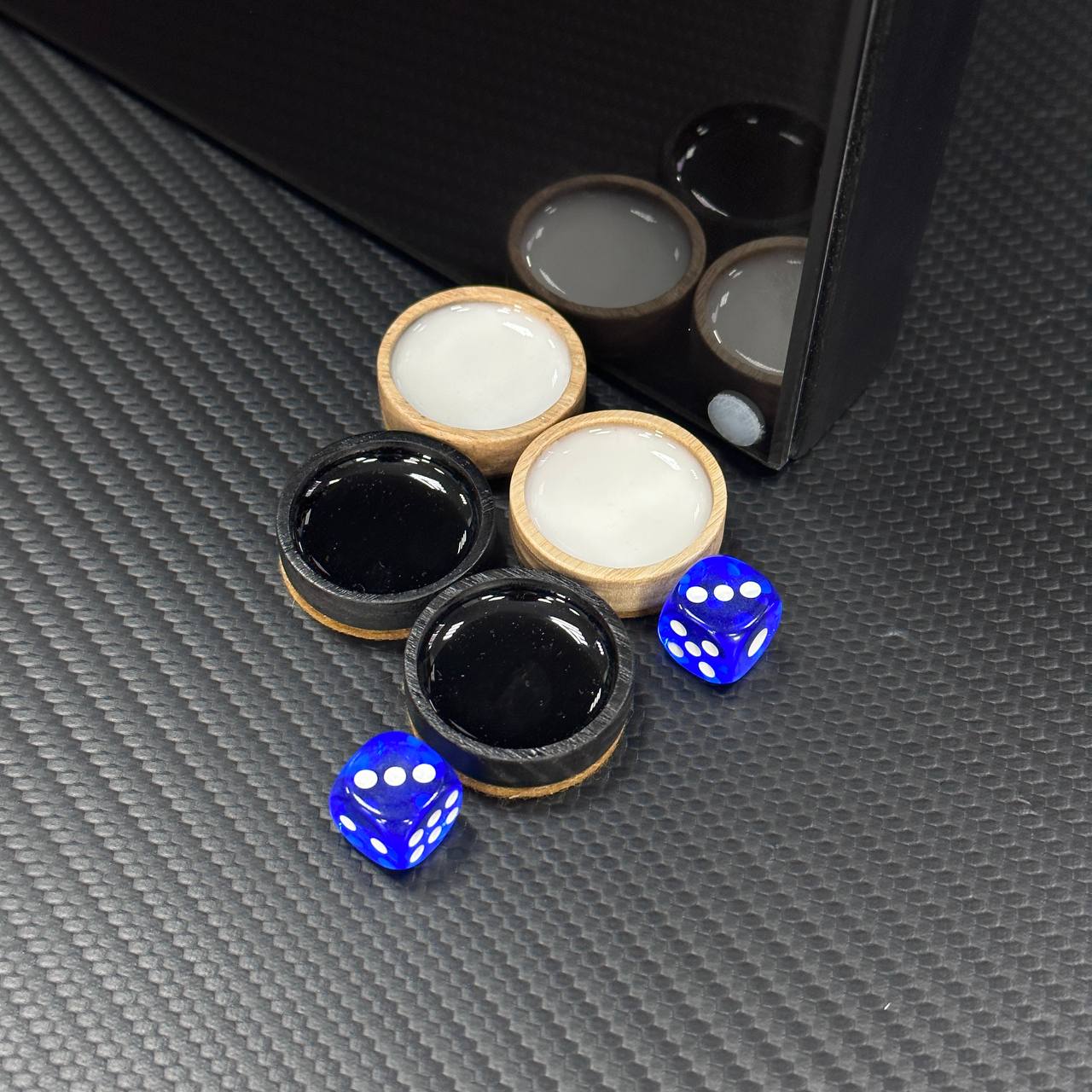 Exclusive Glass Backgammon with Car Brand. Wooden board game. Gift-ready and Customized