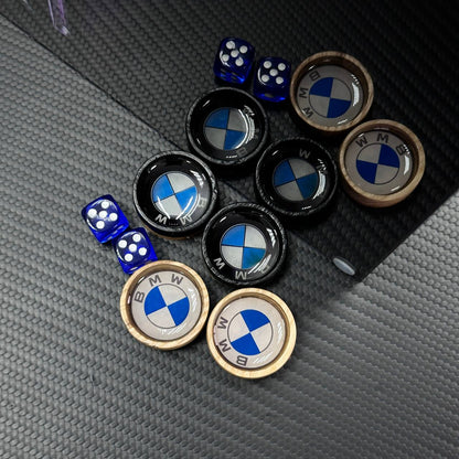 Luxury Glass Backgammon Set with Car brand, Wooden Backgammon, Customized and Gift-ready