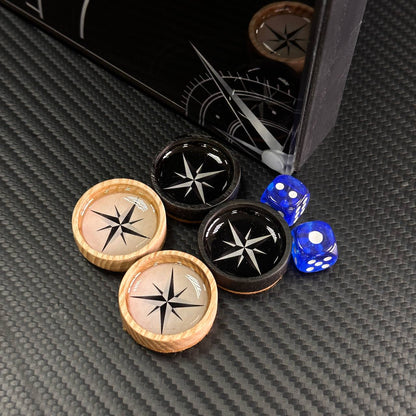 Jeu de backgammon de luxe en verre avec marque de voiture, backgammon en bois, personnalisé et prêt à offrir