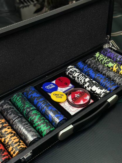 Poker 500 Chips Set: The Ultimate Poker Experience with Free International Shipping Gift-ready Unusual