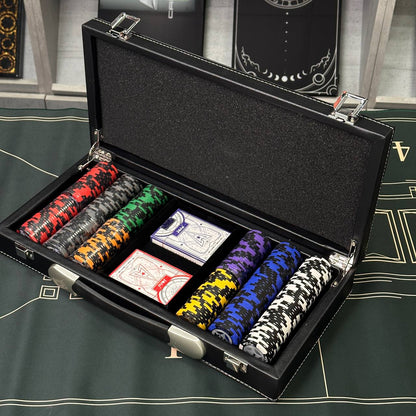 Poker 300 Chips Set: The Ultimate Poker Experience with Free International Shipping Gift-ready Unusual