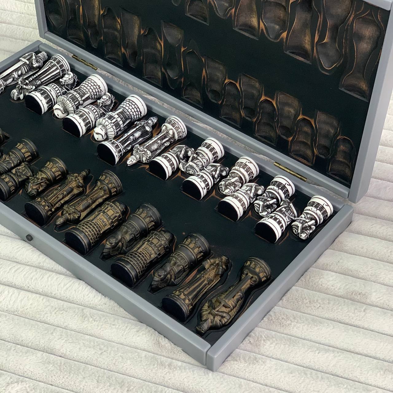 Chess Pieces Set - A Magical Collection for Fans and Collectors, Acrylic store chess pieces in storage case