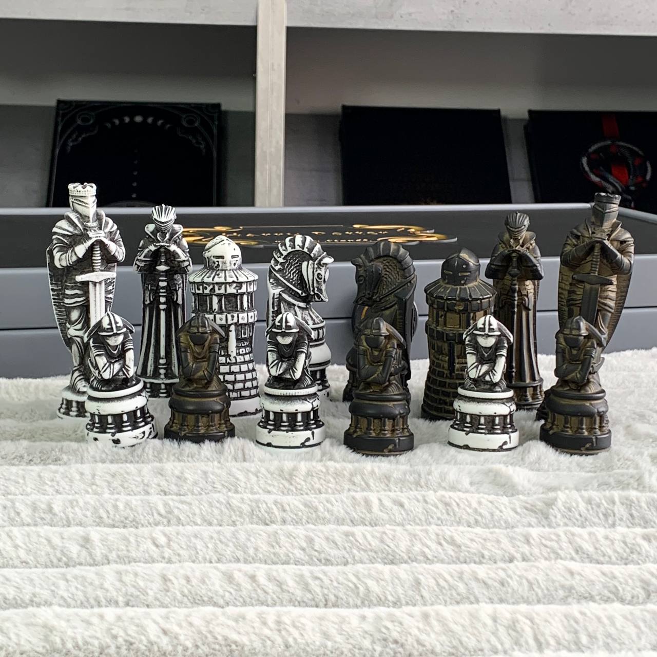 Chess Pieces Set - A Magical Collection for Fans and Collectors, Acrylic store chess pieces in storage case