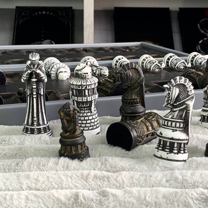 Chess Pieces Set - A Magical Collection for Fans and Collectors, Acrylic store chess pieces in storage case