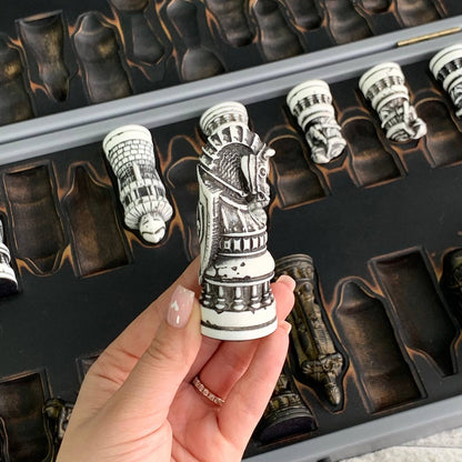 Chess Pieces Set - A Magical Collection for Fans and Collectors, Acrylic store chess pieces in storage case