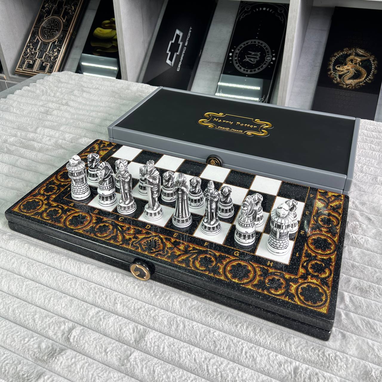 Chess Pieces Set - A Magical Collection for Fans and Collectors, Acrylic store chess pieces in storage case