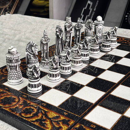 Chess Pieces Set - A Magical Collection for Fans and Collectors, Acrylic store chess pieces in storage case