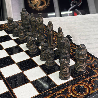 Chess Pieces Set - A Magical Collection for Fans and Collectors, Acrylic store chess pieces in storage case